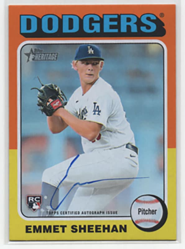 エメット・シーハン/Emmet Sheehan 2024 Topps Heritage auto ｜カード