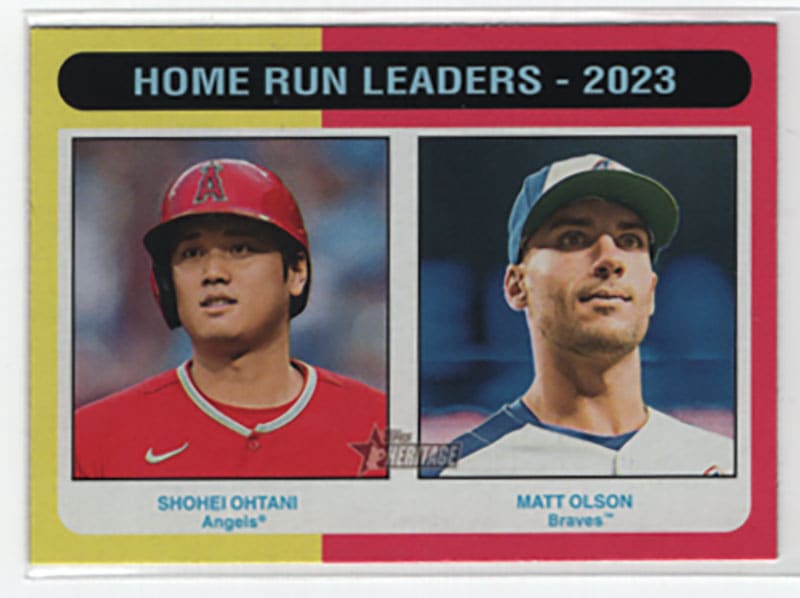 大谷翔平&マット・オルソン/Shohei Ohtani&Matt Olson 2024 Topps Heritage Homerun Leaders