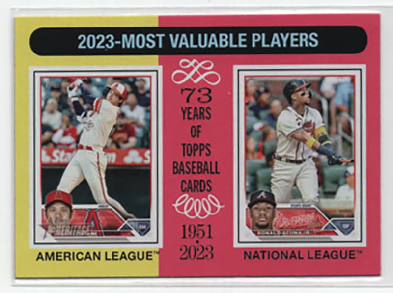 大谷翔平&アクーニャ・ジュニア/Shohei Ohtani&Acuna Jr. 2024 Topps Heritage 2023-Most Valuable Players