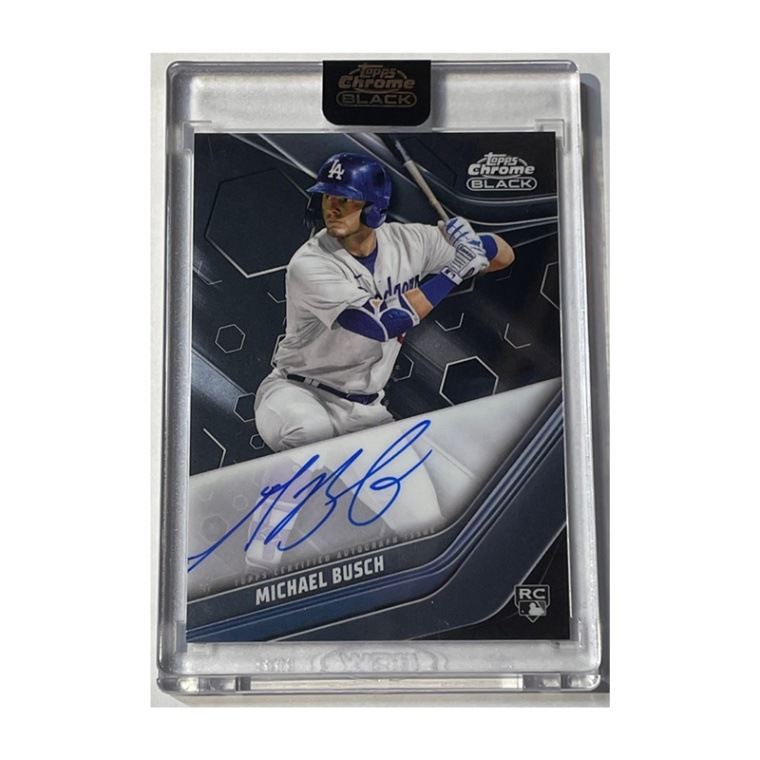 マイケル・ブッシュ/Michael Busch 2023 Topps Chrome Black Rookie Auto