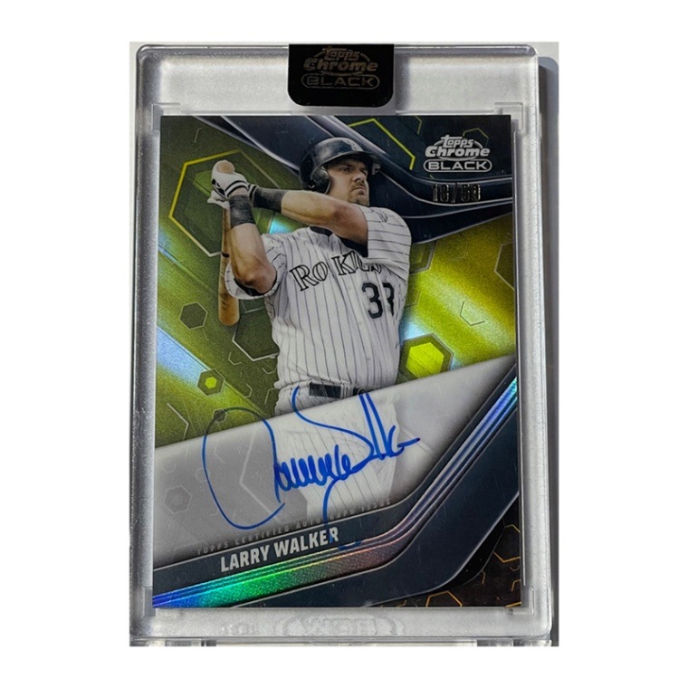 ラリー・ウォーカー/ Larry Walker 2023 Topps Chrome Black Auto Gold Refractors 50枚限定