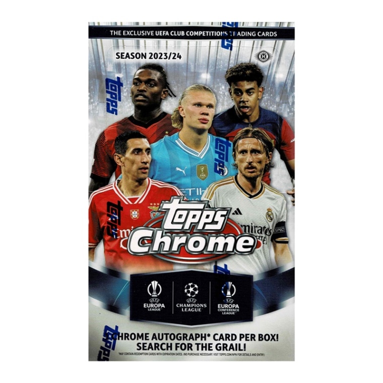 2023-24 Topps Chrome UEFA Club Competitions Soccer Cards Hobby Box 7/24入荷！