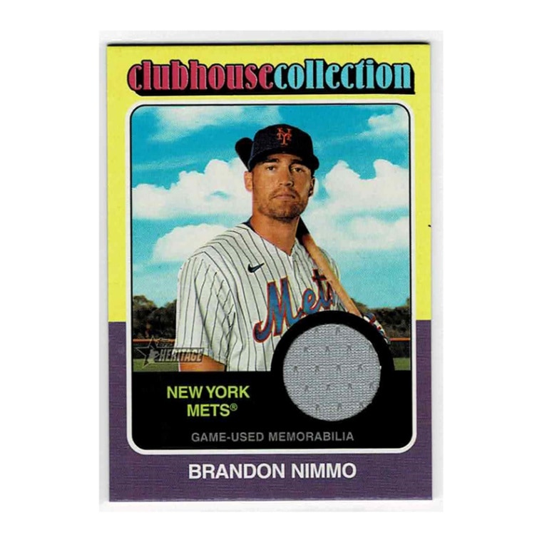 ブランドン・ニモ/Brandon Nimmo 2024 Topps Heritage Clubhouse Collection Relics
