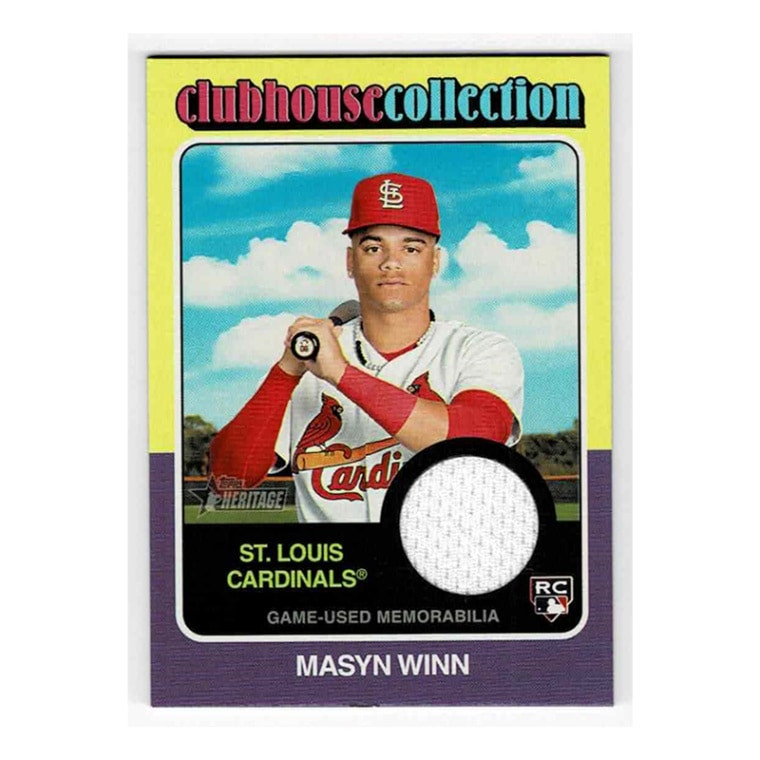 メイシン・ウィン/Masyn Winn 2024 Topps Heritage Clubhouse Collection Rookie Relics