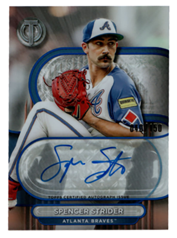 スペンサー・ストライダー/Spencer Strider 2024 Topps Tribute auto 040/150
