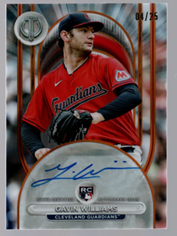 ギャビン・ウィリアムズ/Gavin Williams 2024 Topps Tribute auto 04/25
