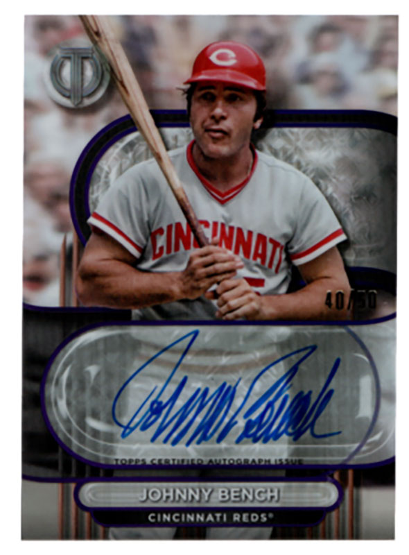 ジョニー・ベンチ/Johnny Bench 2024 Topps Tribute auto 40/50