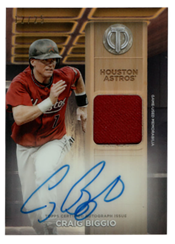 クレイグ・ビジオ/Craig Biggio 2024 Topps Tribute auto 12/25