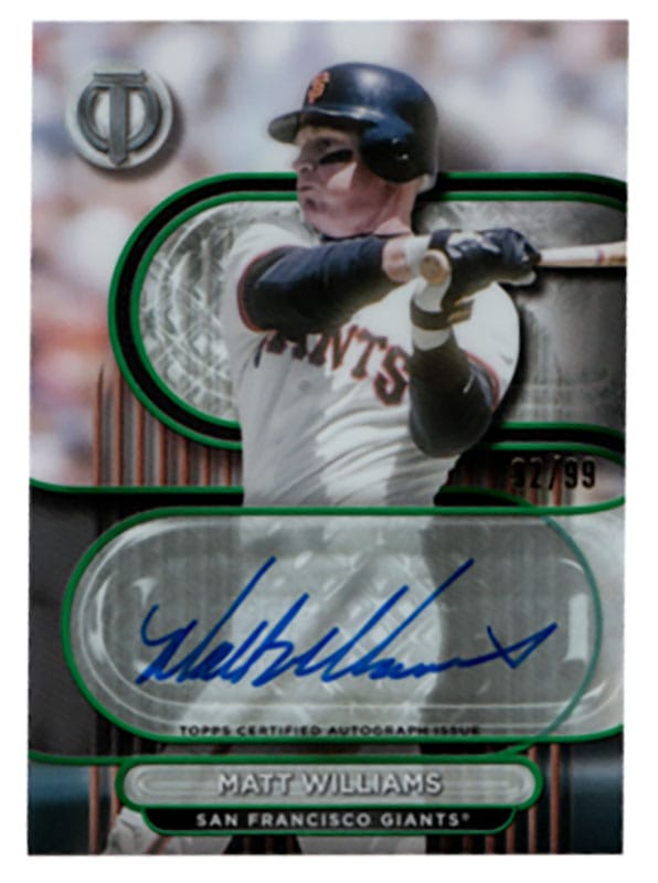 マット・ウィリアムズ/Matt Williams 2024 Topps Tribute auto 92/99 