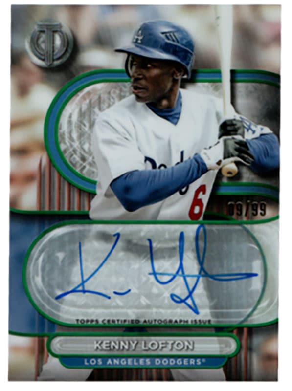 世界99枚限定！22-23 Topps Finest Mount 直筆サイン ケニー・ロフトン/Kenny Lofton 2024 Topps Tribute auto 09/99