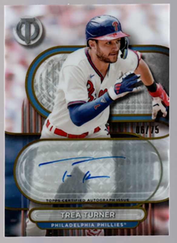 トレイ・ターナー/Trea Turner 2024 Topps Tribute auto 06/75