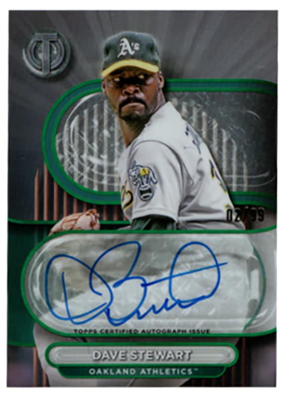 デーブ・スチュワート/Dave Stewart 2024 Topps Tribute auto 02/99