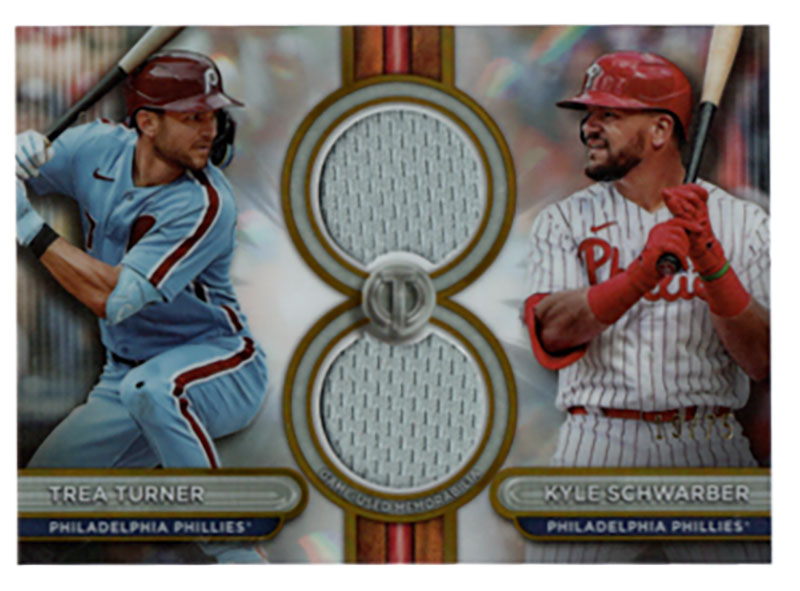 Trea Turner&Kyle Schwarber 2024 Topps Tribute 19/75 ｜カード 