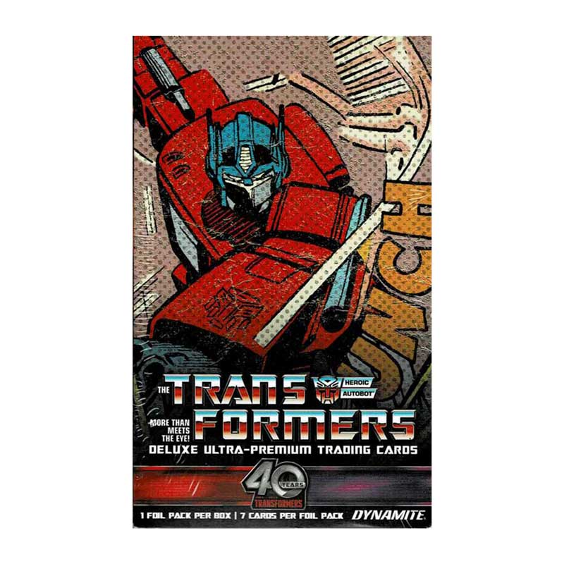 トランスフォーマー 2024 Dynamite Transformers 40th Anniversary Deluxe Ultra -Premium Trading Cards Mini Box （1 Pack）11/27入荷
