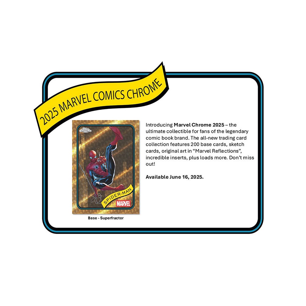 2025 Topps Marvel Comics Chrome Hobby Box 6/17入荷 ｜カード