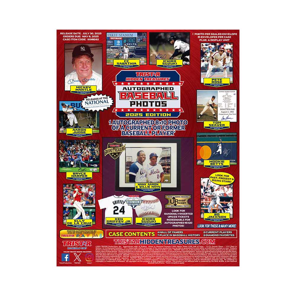 2025 Tristar Hidden Treasures Autographed Baseball Photos