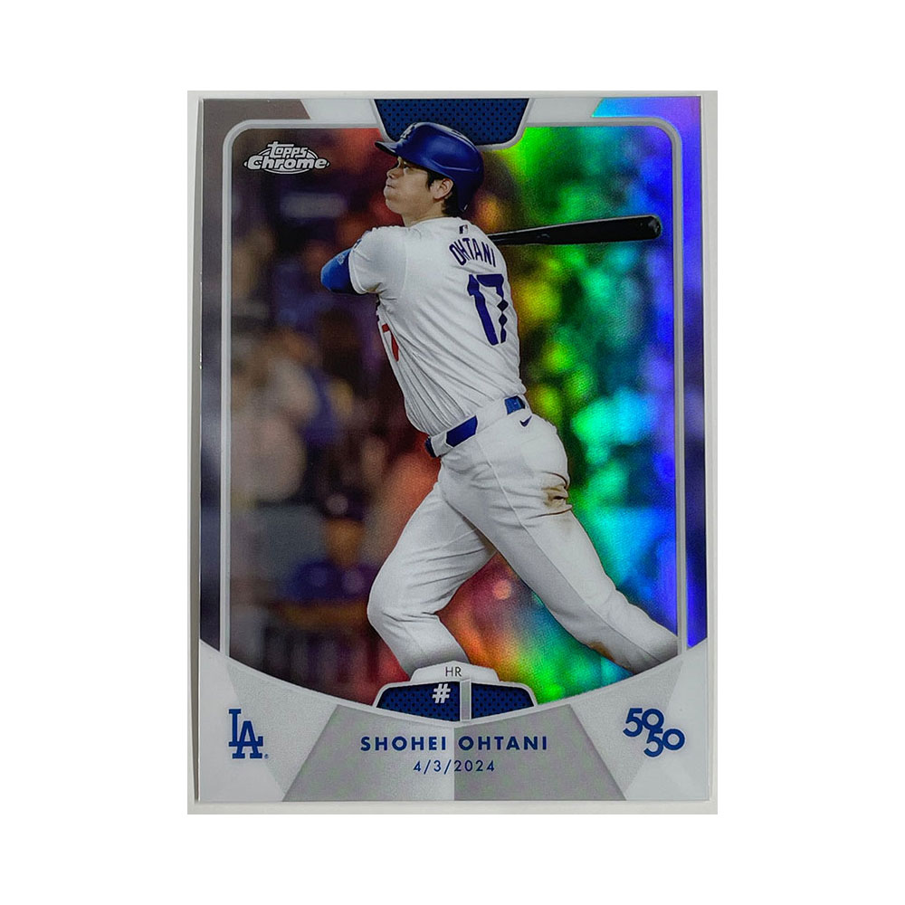 大谷翔平 50/50 バリエーション 大谷翔平【2024 Topps 50/50】HR#1 #2 Refractor |カード