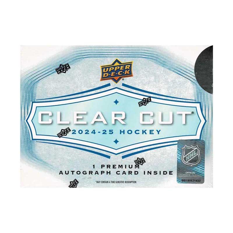 NHL 2024-25 UD Clear Cut Hockey Hobby Box 8/28入荷！！価格はtel. 店頭販売中
