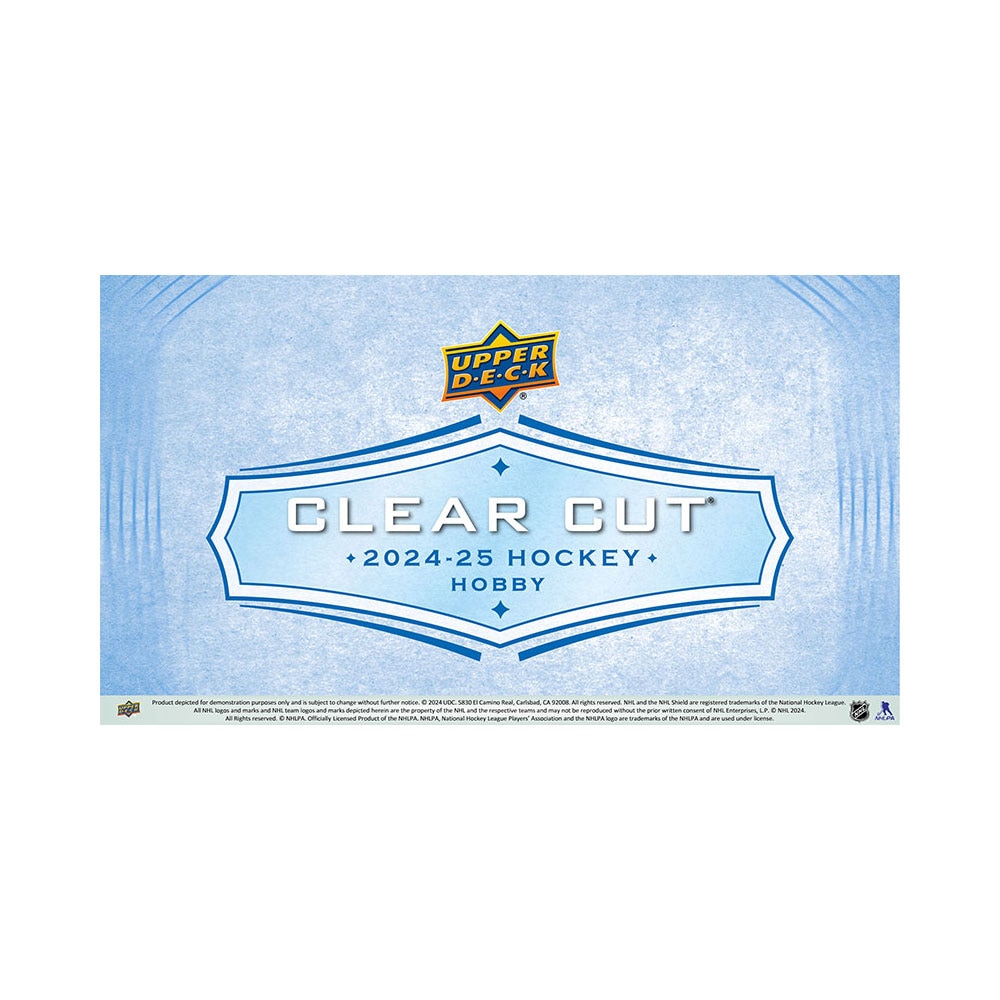 NHL 2024-25 UD Clear Cut Hockey Hobby Box 8/28入荷！！価格は