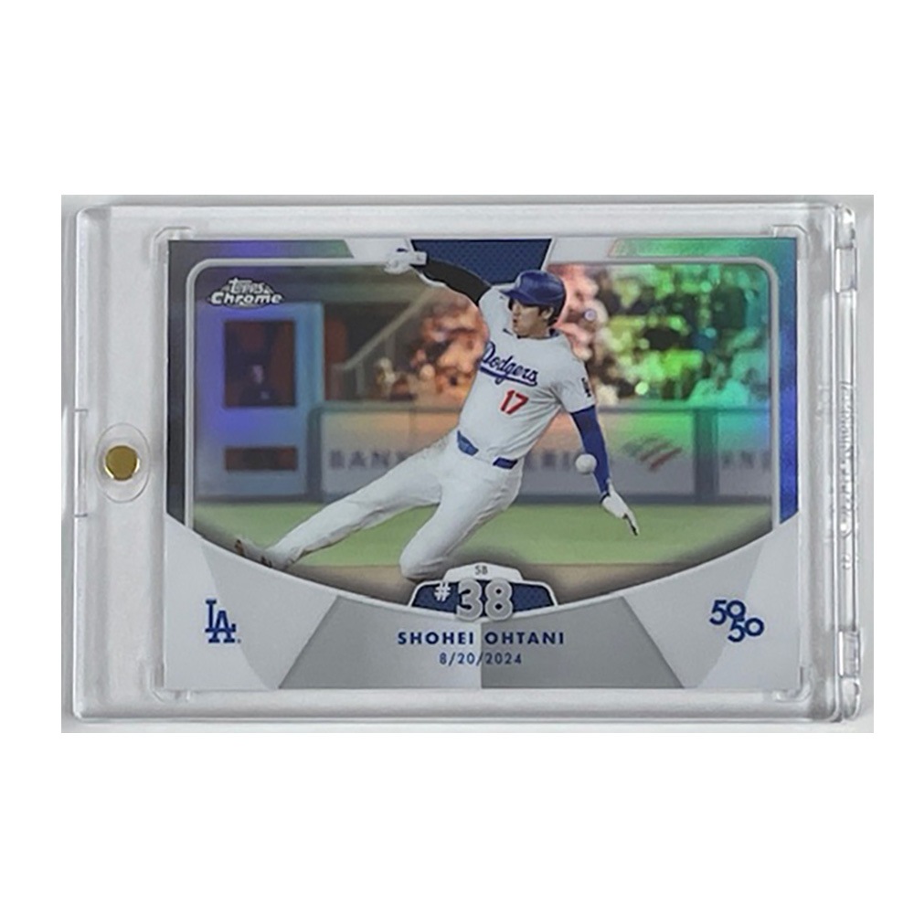 大谷翔平【2024 Topps 50/50】SB#38 #77 Refractor(裏面の角にダメージ