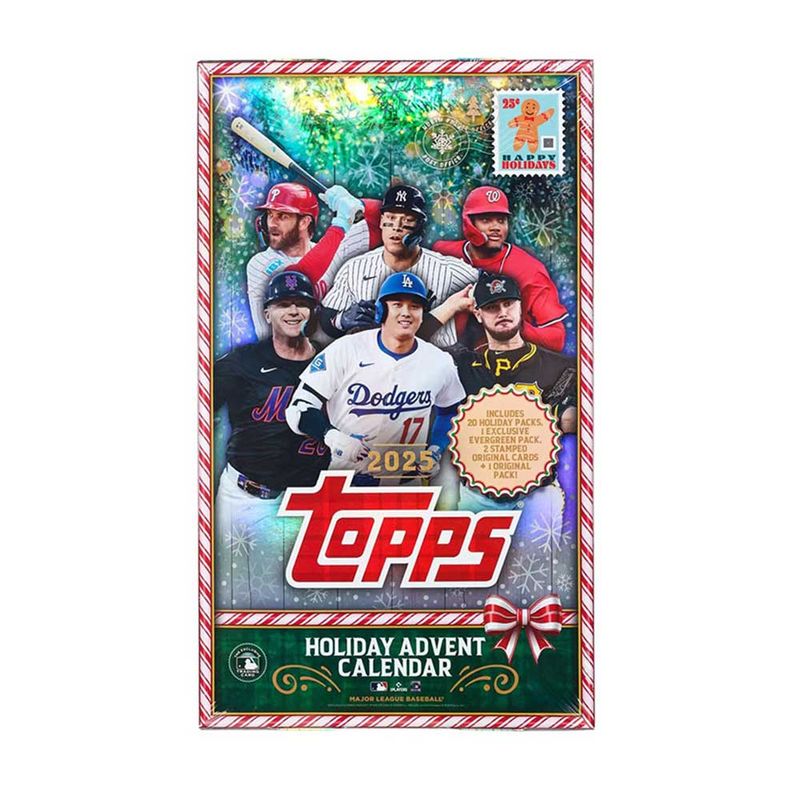 MLB 2025 Topps Holiday Baseball Advent Calendar Box 10/28入荷！