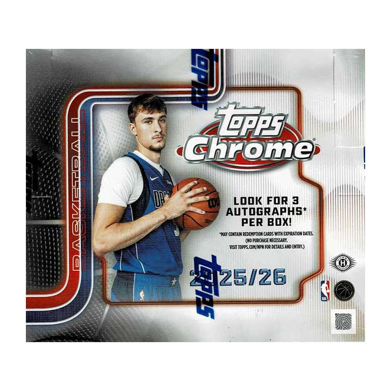 NBA 2025-26 Topps Chrome Basketball Jumbo Box 12/24入荷 店頭販売中