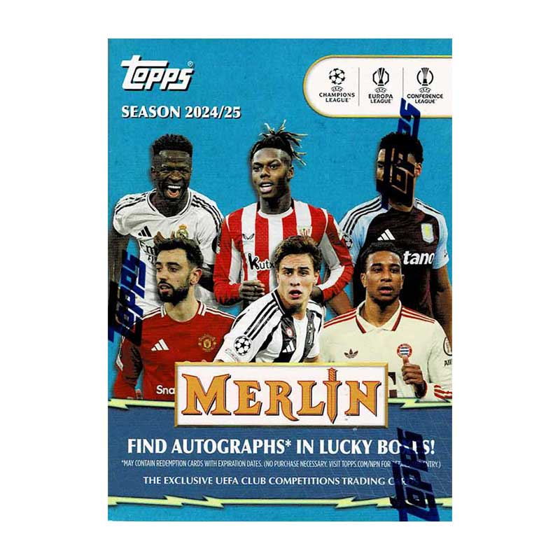 2024-25 Topps Merlin UEFA Club Competitions Soccer Value Box 12/31