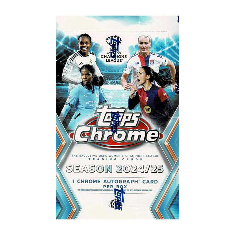 2024-25 Topps Chrome UEFA Women's Champions League Soccer Hobby
