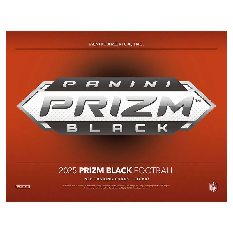 NFL 2025 Panini Prizm Black Football Hobby Box 3/19入荷
