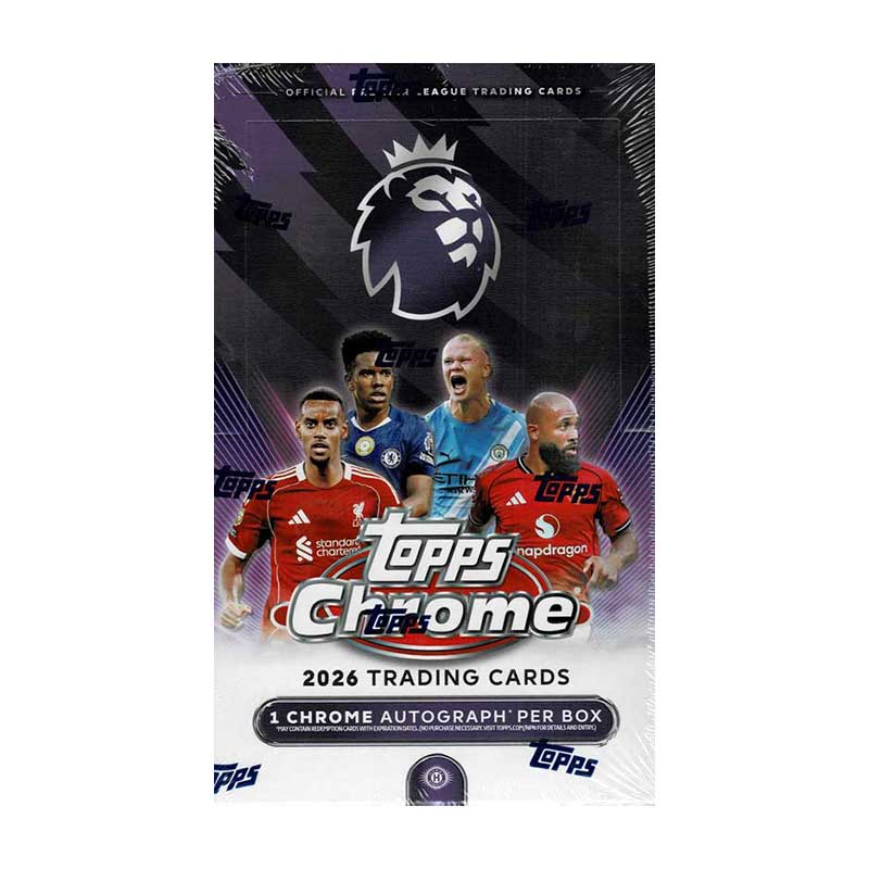 2026 Topps Chrome Premier League Soccer Hobby Box 再入荷 ｜カード