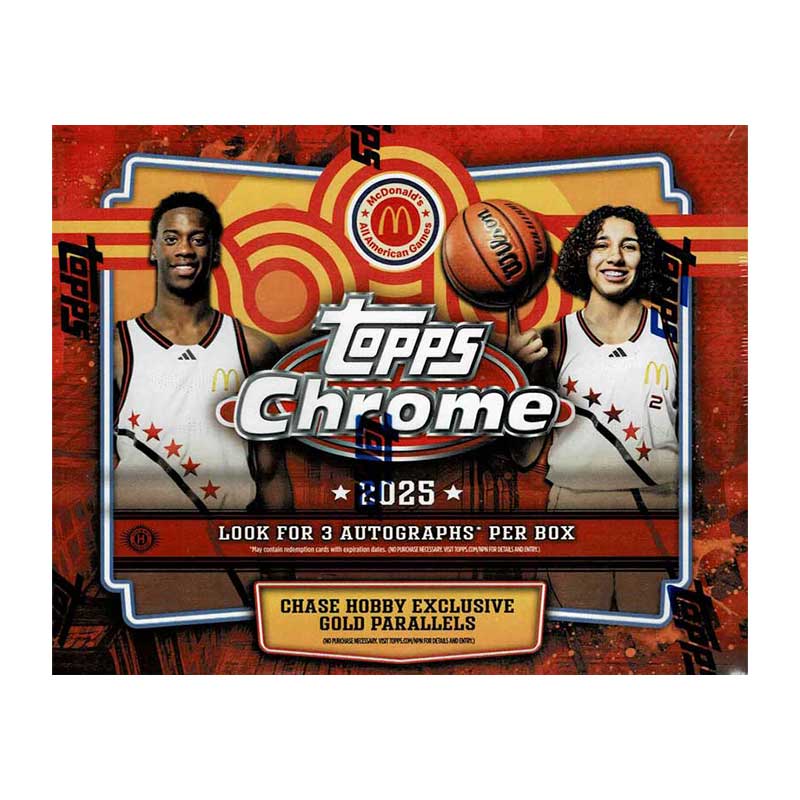 2025 Topps Chrome McDonald's All American Basketball Hobby Box 3/13入荷