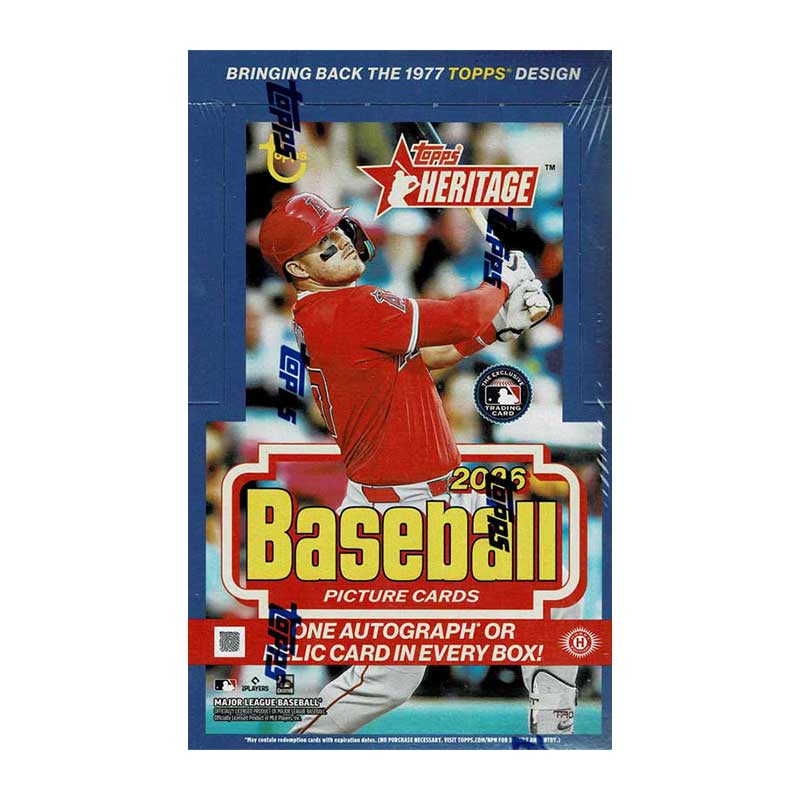 MLB 2026 Topps Heritage Baseball Hobby Box 3/19入荷