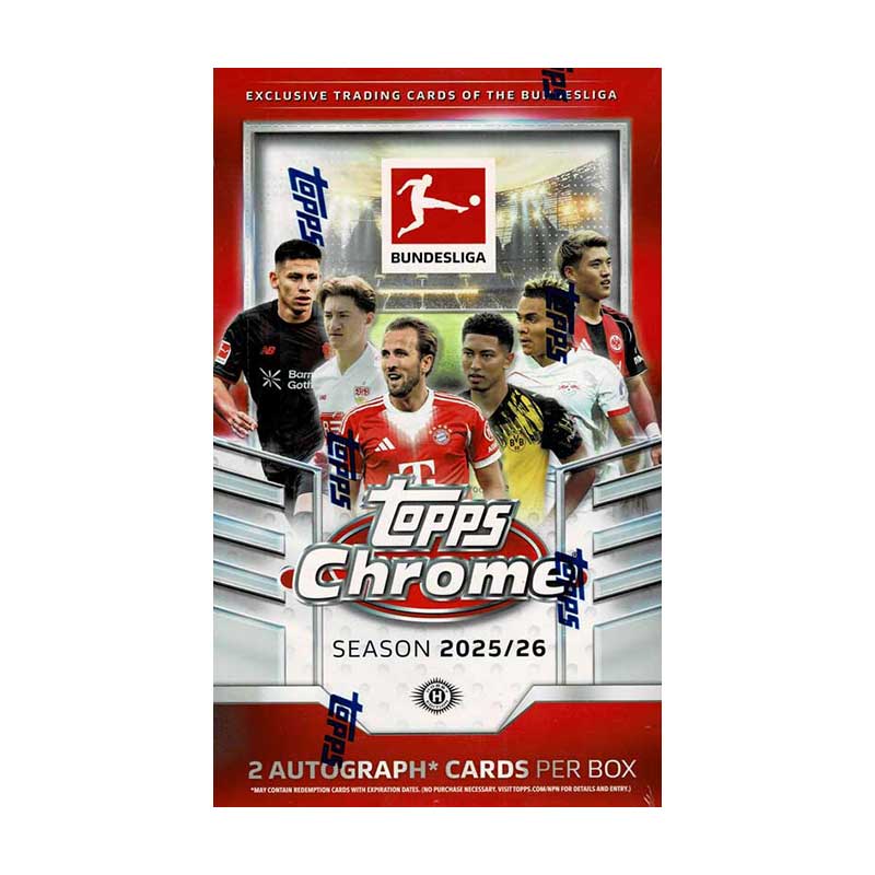 2025-26 Topps Chrome Bundesliga Soccer Hobby Box 3/19入荷