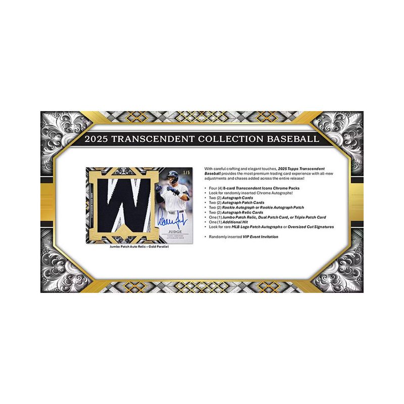 MLB 2025 Topps Transcendent Collection Baseball Hobby 4/2発売！