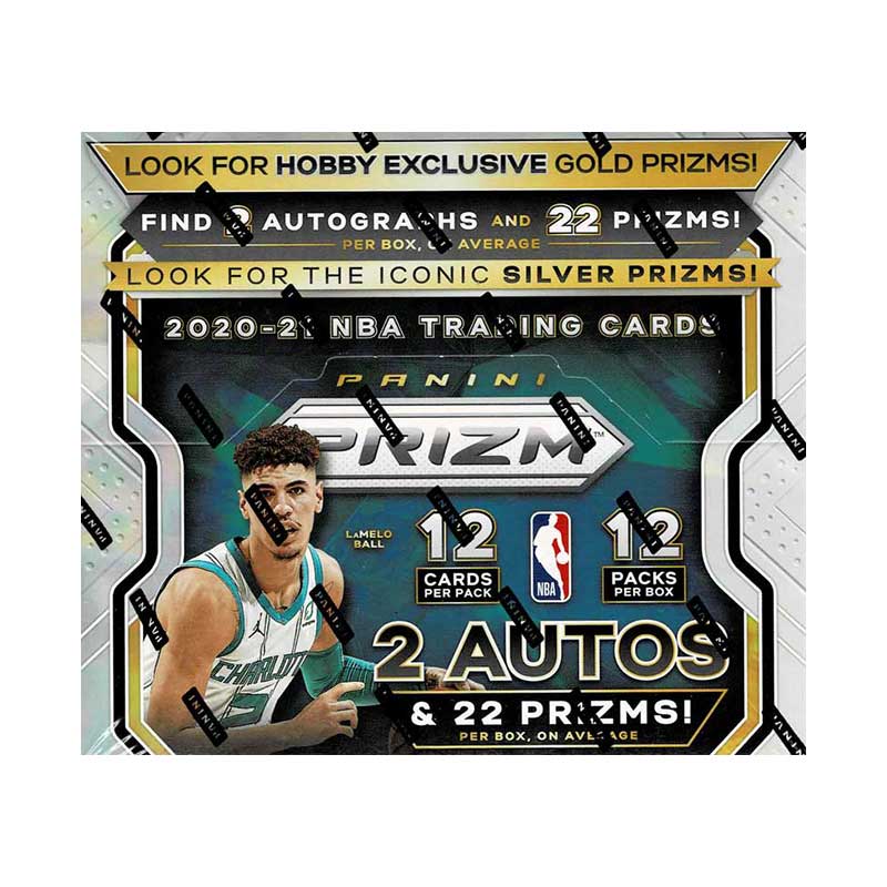 NBA 2020-21 Panini Prizm Basketball Hobby 12-Box case