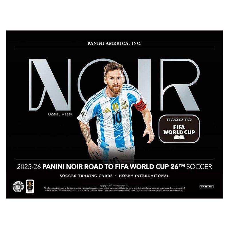 2025-26 Panini Noir Road to FIFA World Cup 2026 Soccer Hobby International Box 5/31発売