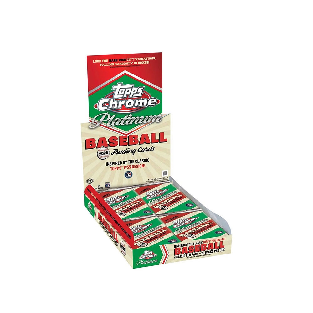 予約)MLB 2025 Topps Chrome Platinum '55 Baseball Hobby Box 6/6発売