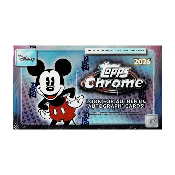 2026 Topps Chrome Disney Hobby Box 6/18入荷！！ ｜カード