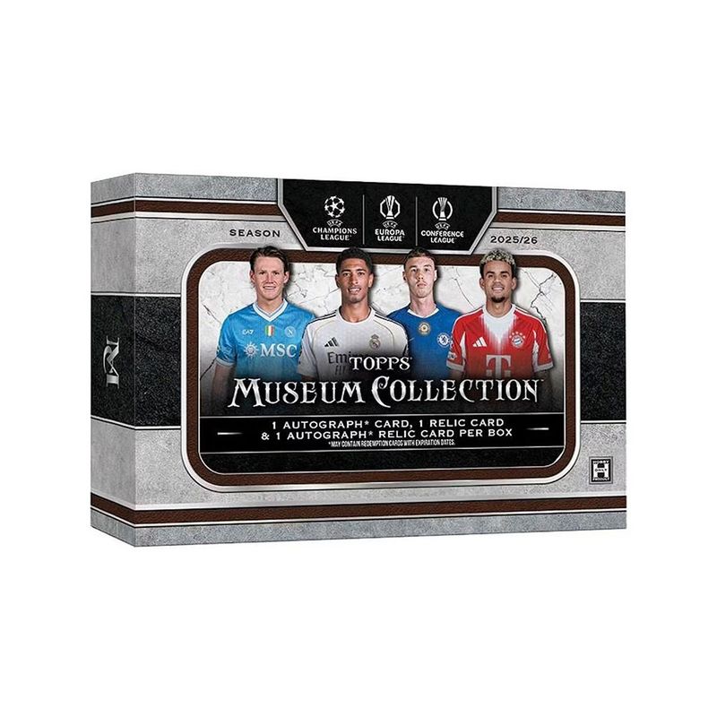 (予約)2025-26 Topps UEFA Club Competitions Museum Collection Soccer Hobby Box 9/19入荷予定