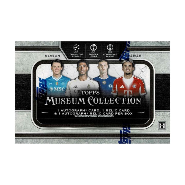 2025-26 Topps UEFA Club Competitions Museum Collection Soccer Hobby Box 9/19入荷
