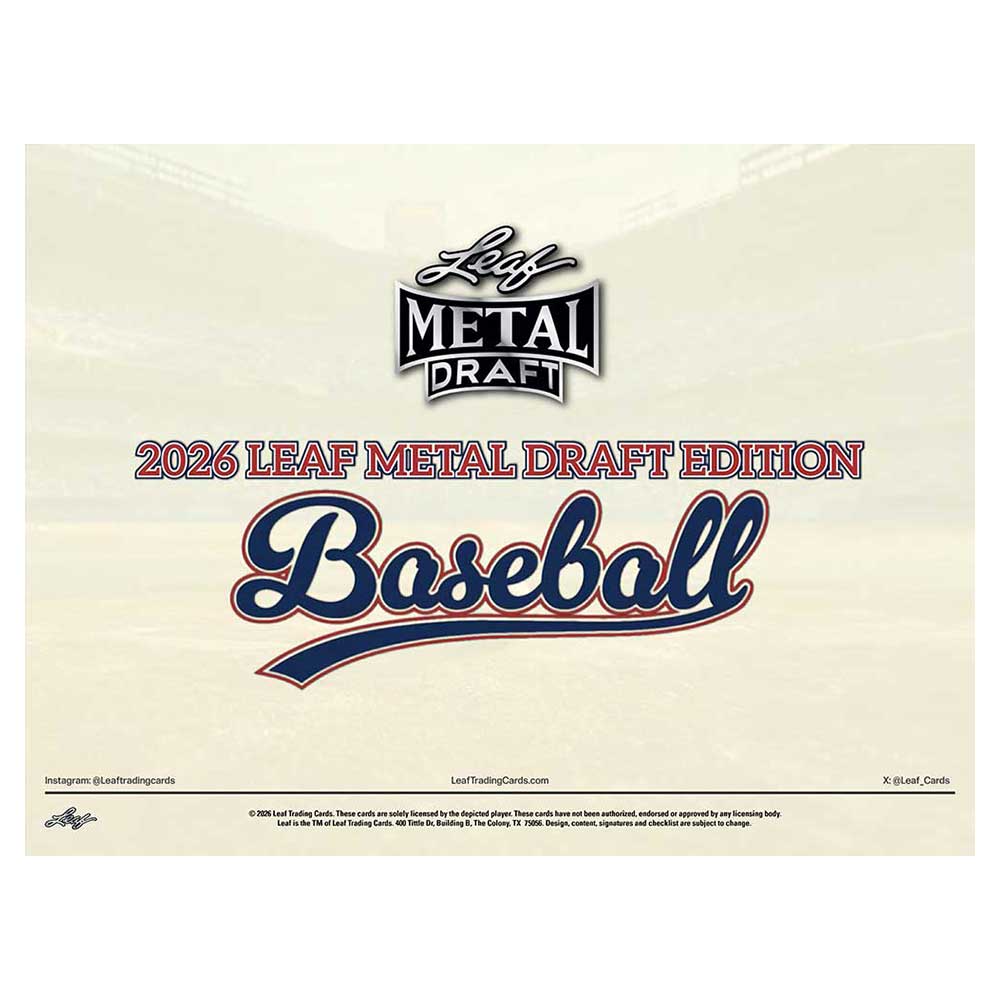 予約）2026 Leaf Metal Draft Edition Baseball Mega Box 7/10入荷予定