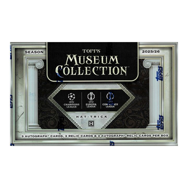 2025-26 Topps UEFA Club Competitions Museum Collection Soccer Hat Trick Box 9/19入荷