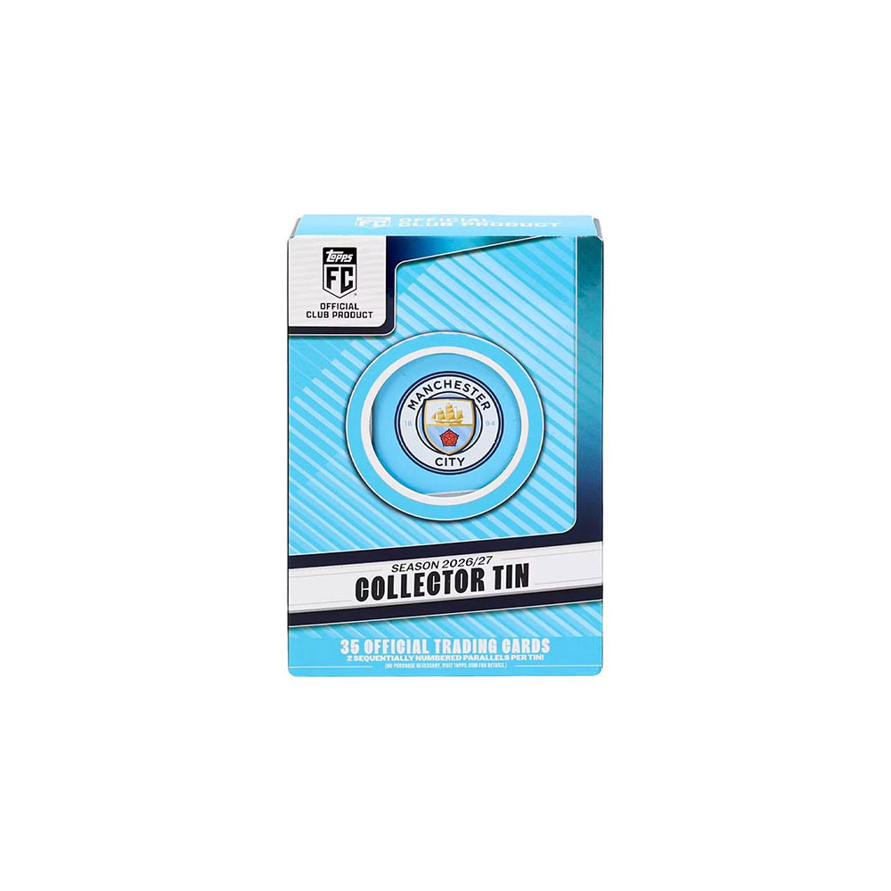 予約）2026-27 Topps Manchester City Collector Tin Soccer 9/29入荷