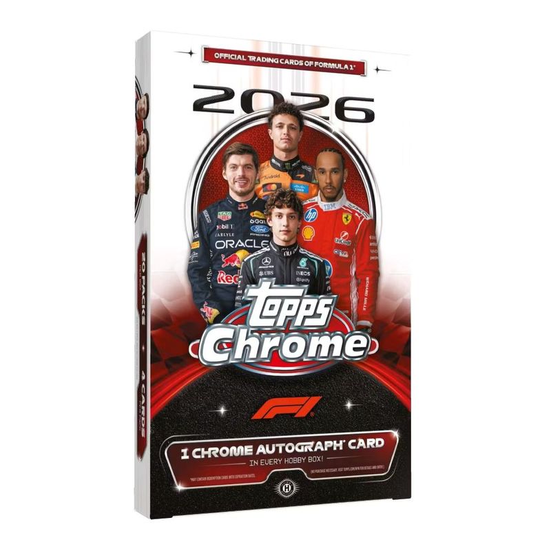 2026 Topps Chrome Formula 1 Hobby Box 10/20入荷予定
