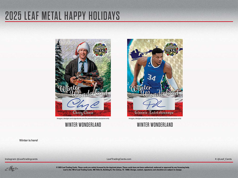 2025 Leaf Metal Happy Holidays Box 12/12入荷 ｜カード