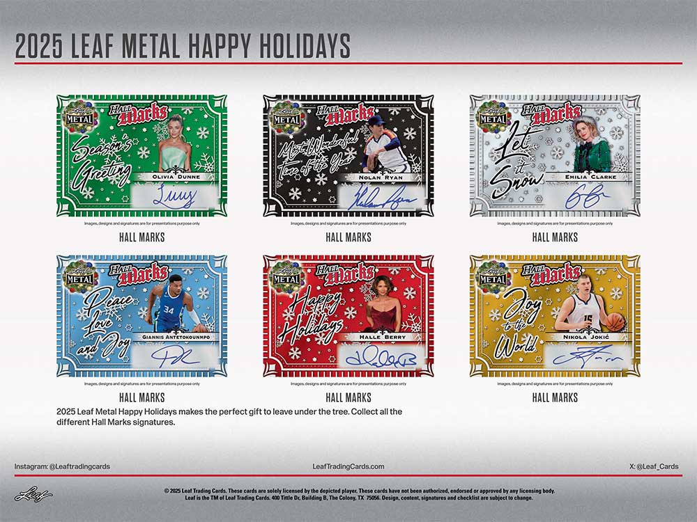2025 Leaf Metal Happy Holidays Box 12/12入荷 ｜カード