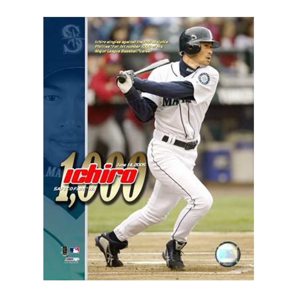 イチロー 2005年 メジャー通算1000安打記念 8x10 フォト
