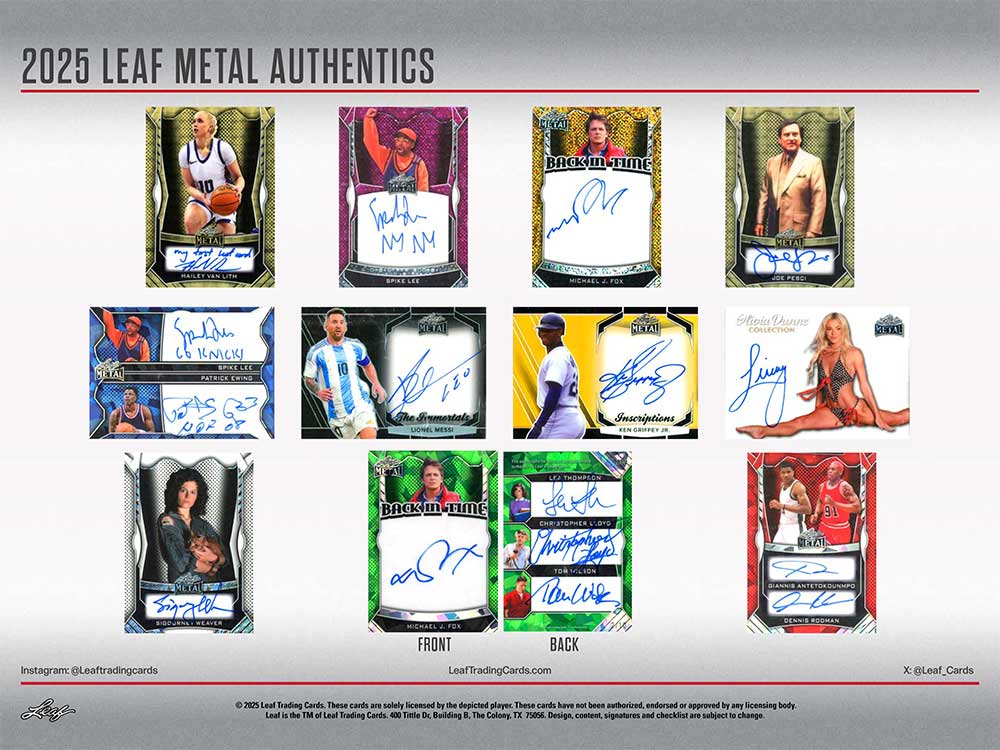 2025 Leaf Metal Authentics Box 8/21入荷 ｜カードファナティック公式通販