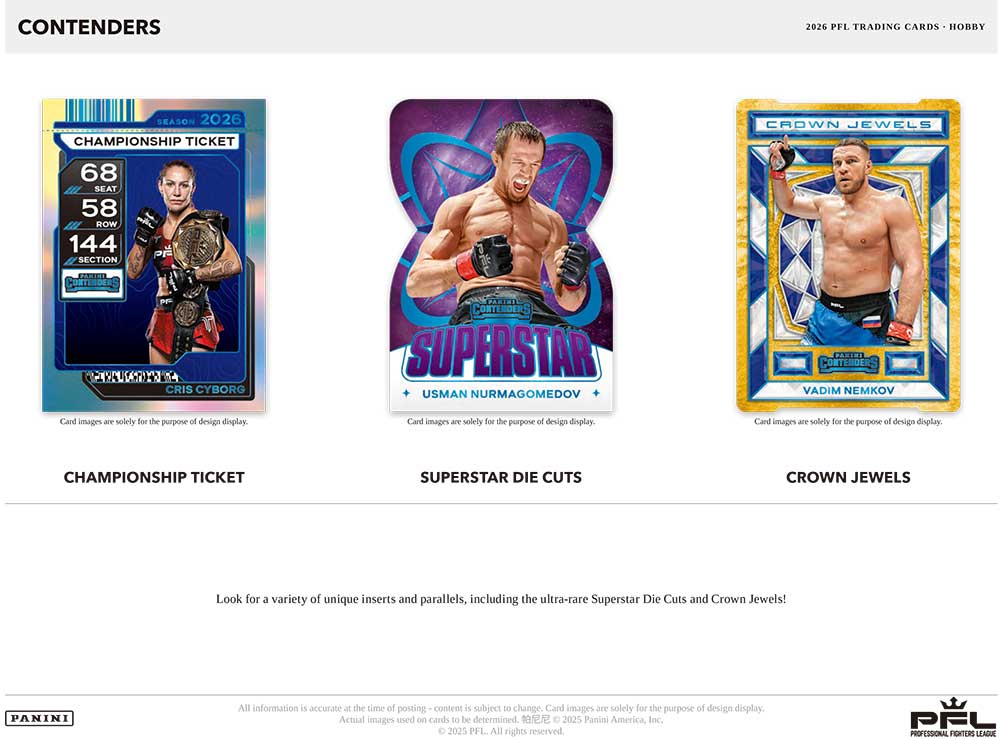 2026 Panini Contenders PFL Hobby Box 8/6入荷！ ｜カード