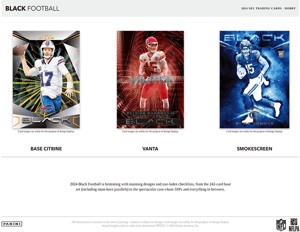 NFL 2024 Panini Black Football Box 12/12入荷 ｜カード